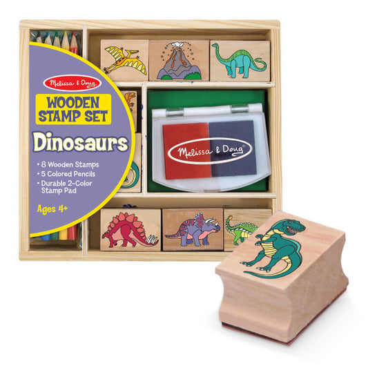 Dinosaurs Wooden Stamp Set