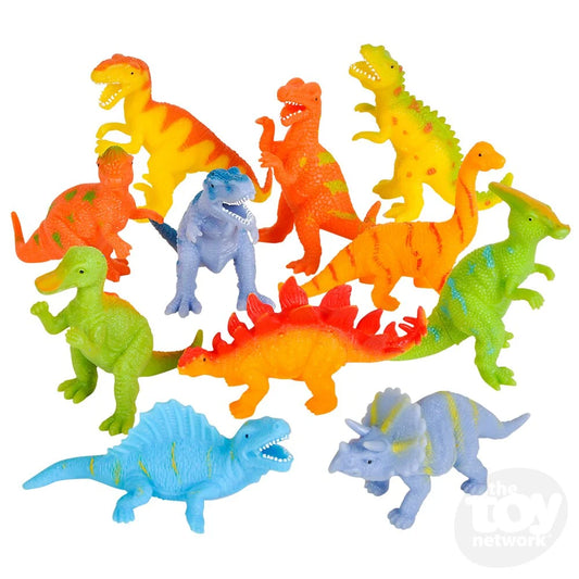 4" Squeeze Stretch Dinosaurs