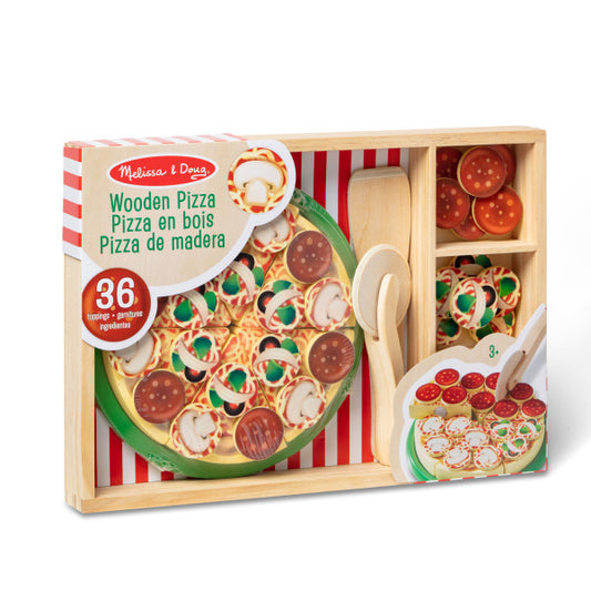 Wooden Pizza Play Set