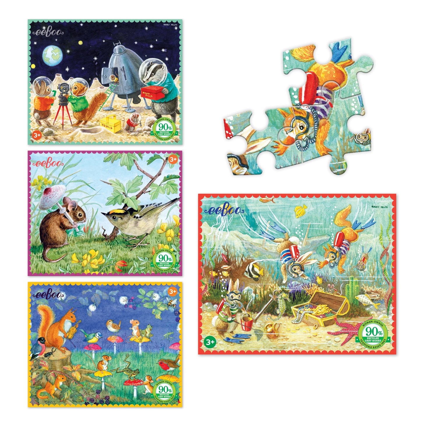 Animal Friends Mini Puzzle Assorted