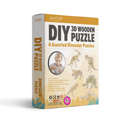 DIY 3D Wooden Puzzle: Dinosaur