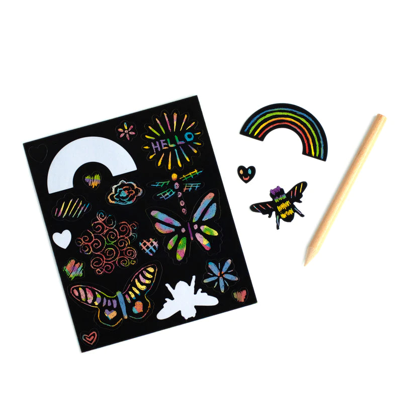 Rainbow & Friends Scratch Paper Stickers