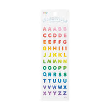 Stickiville Rainbow Letters Sheet