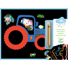 Toddlers Vehicles Scratch Boards