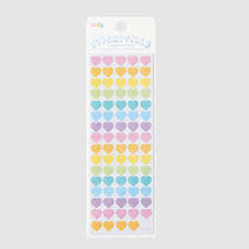 Stickiville Rainbow Hearts Sheet