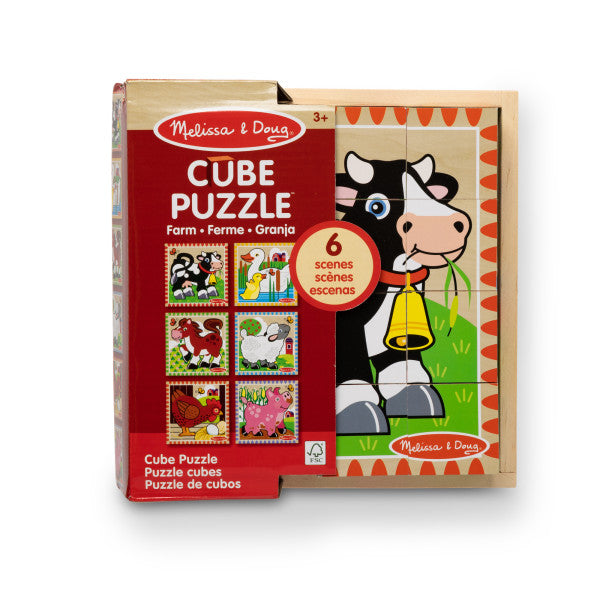 Cube Puzzle Alphabet Animals