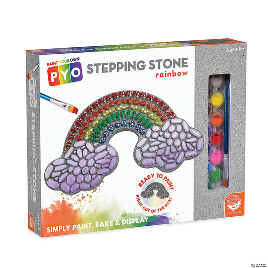 Paint Your Own Rainbow Stepping Stone