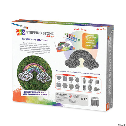 Paint Your Own Rainbow Stepping Stone