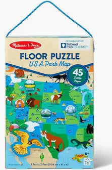 USA Park Map Floor Puzzle