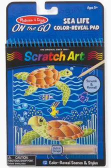 Scratch Art Sea Life