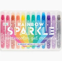 Rainbow Sparkle Watercolor Gel Crayons